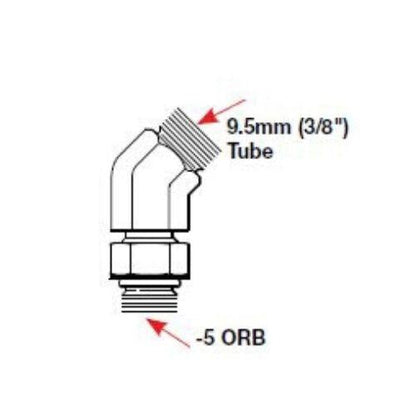 SeaStar ORB 45" Fittings - HF6011