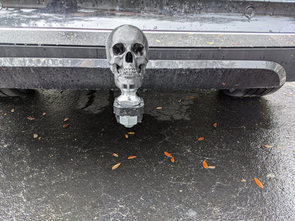 Skull Tow Ball Ornament – 3D Printed Trailer Hitch Accessory