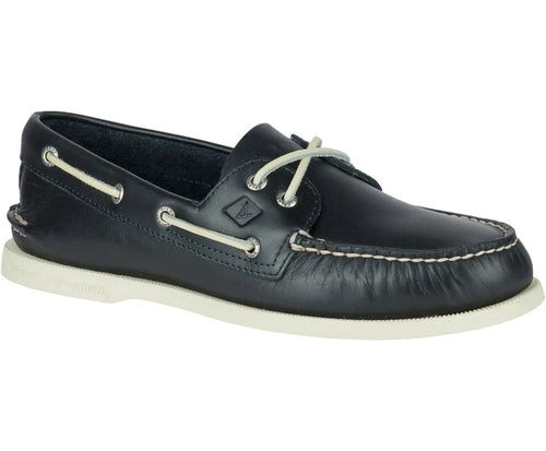 Sperry Men's Authentic Original 2-Eye Wide Leather Navy