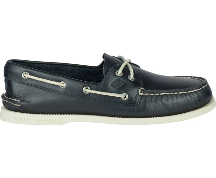 Sperry Men's Authentic Original 2-Eye Wide Leather Navy