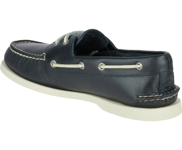 Sperry Men's Authentic Original 2-Eye Wide Leather Navy