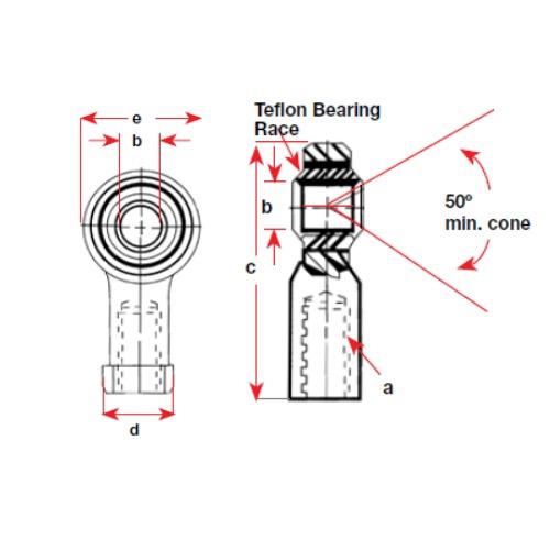 Stainless Steel Spherical Rod End - Bosuns Boat