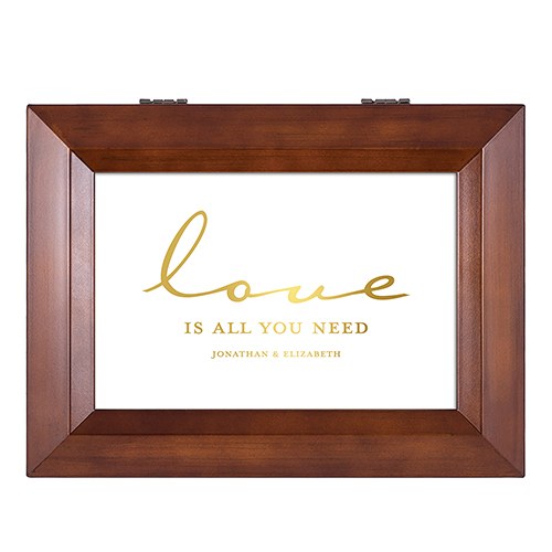 The Beatles Love Is All You Need Personalized Wooden Music Box