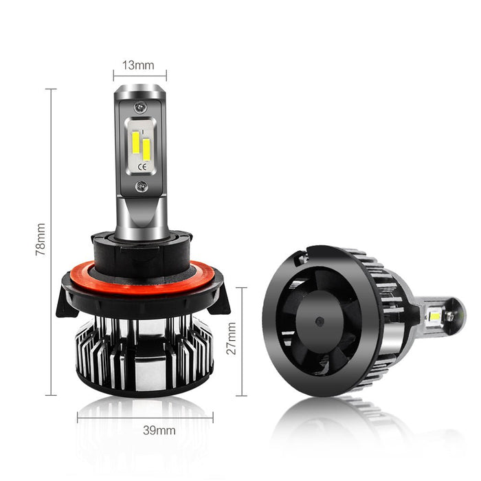 TS-CR H13 9008 LED Bulbs for Cars, Trucks, 6000K Xenon White -Alla Lighting