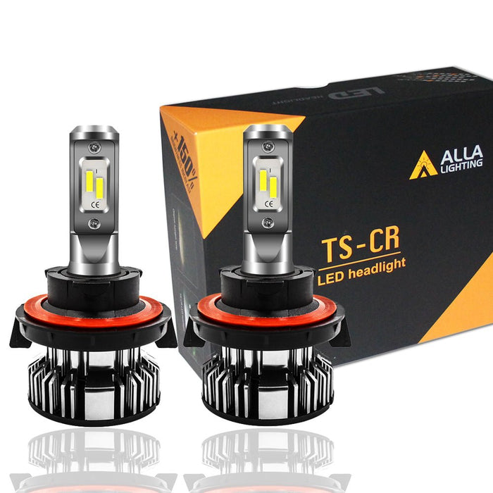 TS-CR H13 9008 LED Bulbs for Cars, Trucks, 6000K Xenon White -Alla Lighting