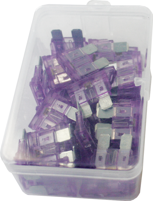 Viper 3A Led Indicator Blade Fuse Purple - 30 Pack