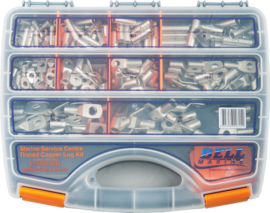 Viper Marine Lug Tinned Copper Lug Service Kit - 225 Pieces - Bosuns Boat