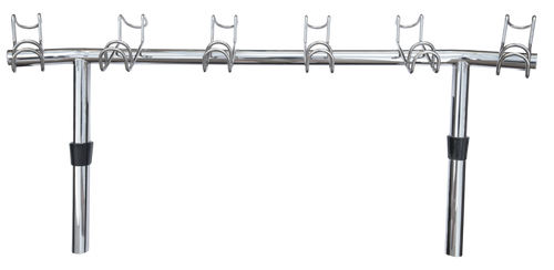 Viper Pro Series Double Wire 6-Way Stainless Steel Rod Rack - Suits Fibreglass Removable Bait Board