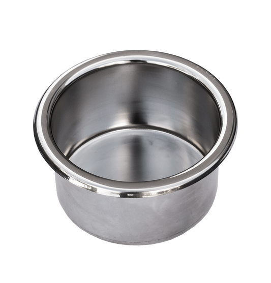 Viper Stainless Steel Cup Holder 73mm - Without Drain - Bosuns Boat
