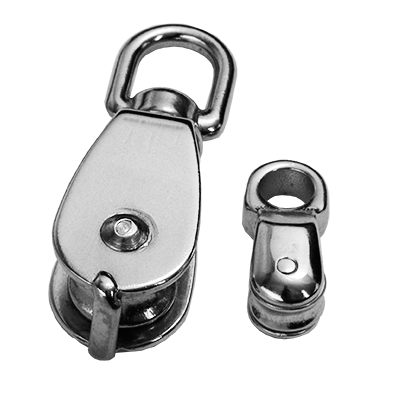 Viper Stainless Steel Swivel Pulley - Large (up to 8mm Rope)