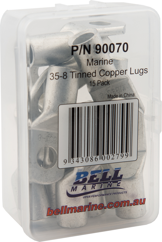 Viper Tinned Copper Lug 35-8mm - 15 Pack