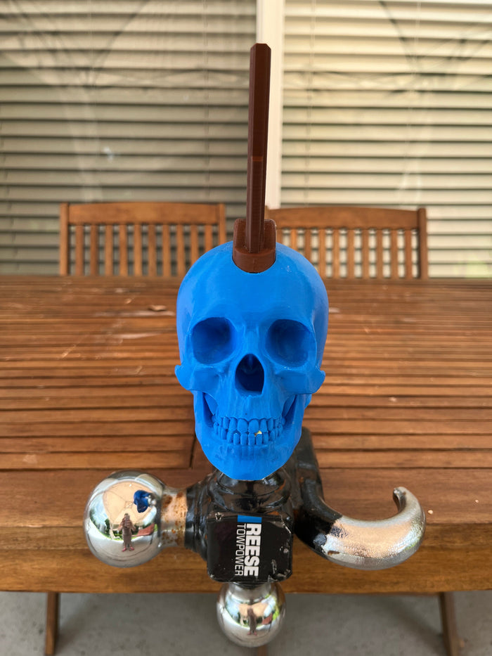 Yondu Inspired Skull Tow Ball Ornament – 3D Printed Guardians of the Galaxy Hitch Accessory