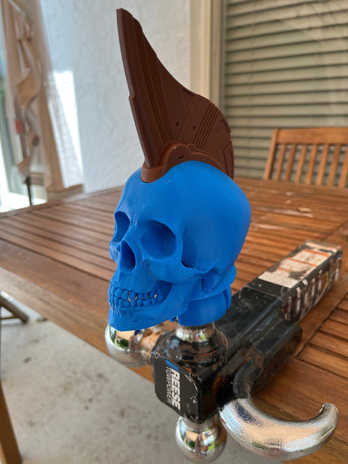 Yondu Inspired Skull Tow Ball Ornament – 3D Printed Guardians of the Galaxy Hitch Accessory