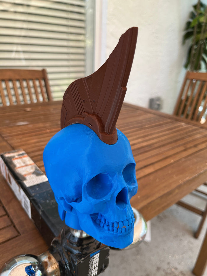 Yondu Inspired Skull Tow Ball Ornament – 3D Printed Guardians of the Galaxy Hitch Accessory